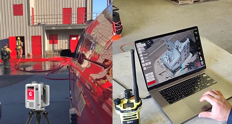 ARcortex and Leica's joint solution for firefighter training in AR